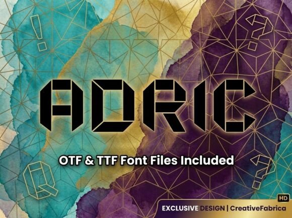 Adric: The Geometric Display Font for Structural Impact