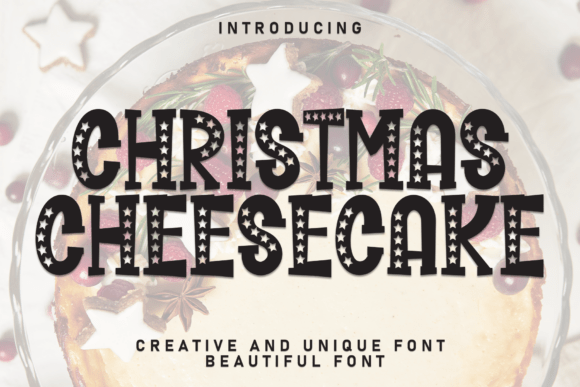 Christmas Cheesecake: A Display Font for Festive Design