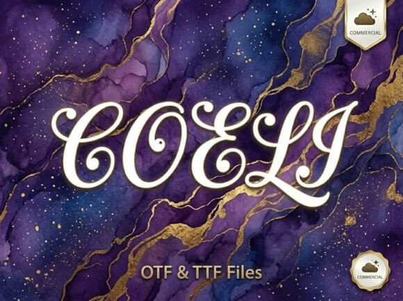 Coeli: A Decorative Display Font for Bold Visual Statements