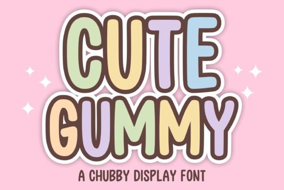 Cute Gummy: A Sweet Display Font for Playful Designs