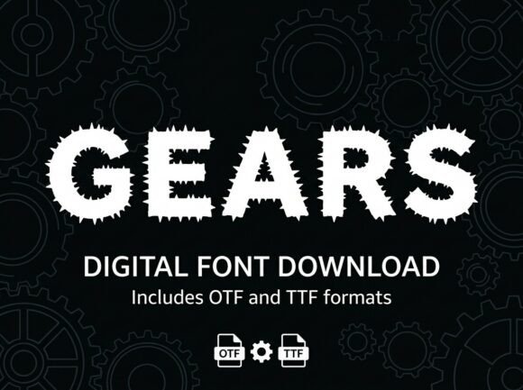 Discovering the Gears Typeface: A Bold Choice for Visual Impact