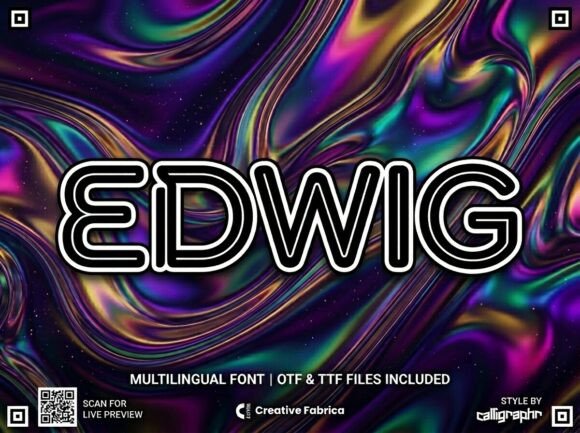 Edwig: A Decorative Display Font for Bold Headlines