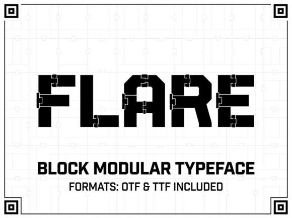 Flare: The Decorative Display Font for Bold Visuals