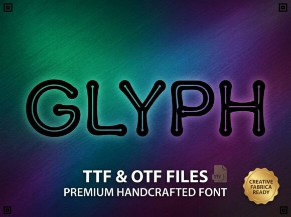 Glyph: A Decorative Display Font for Bold Visual Statements