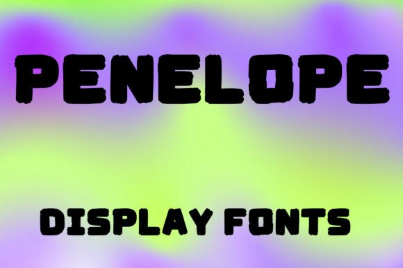 Penelope: The Bold Display Font with a Playful Retro Soul