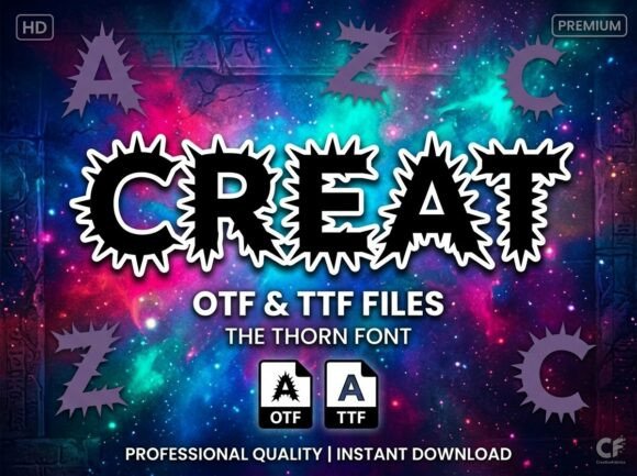 Understanding Creat: The Thorn Display Typeface